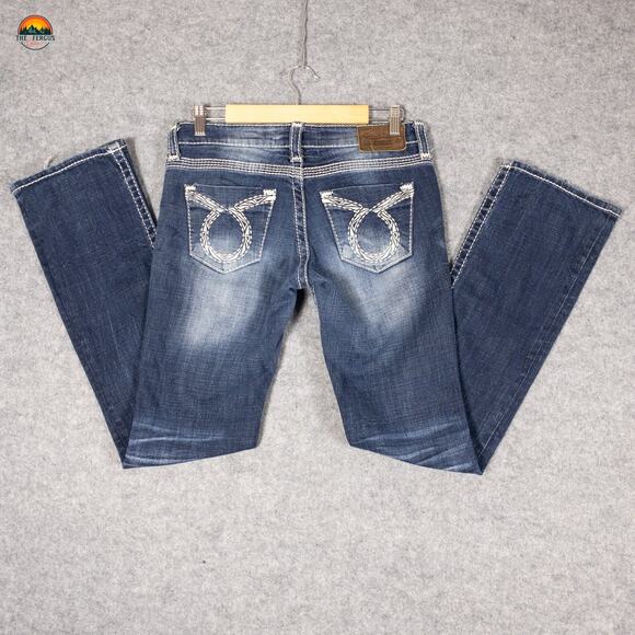 Big Star Vintage Collection Liv Slim Bootcut Leg Jeans Blue Denim Women's 28 - Picture 10 of 16